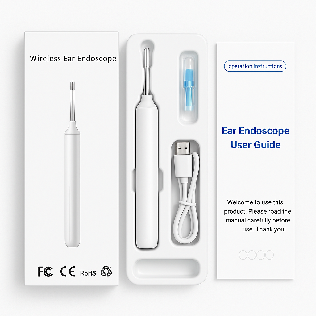 PeekEar™ – Wireless HD Ear Endoscope | Smart Visual Ear Cleaner